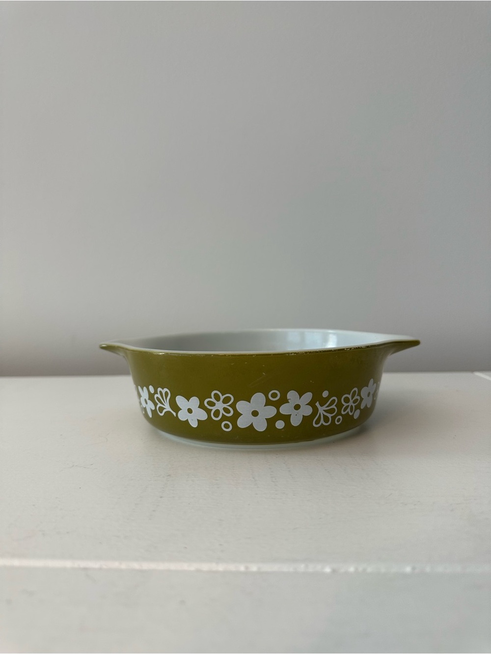 . Pyrex Green Spring Blossom 471B 500ml Floral Crazy Daisy Cinderella Bowl